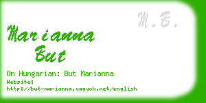 marianna but business card